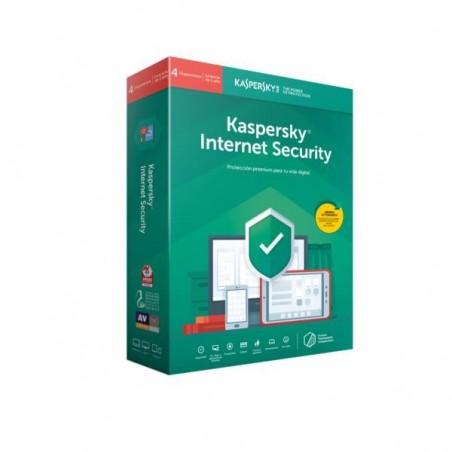 Kaspersky Lab Internet Security 2019, 4 licencia(s), 1 año(s), Base license, Soporte físico